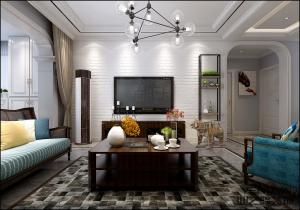 洛陽業(yè)之峰作品 |月明灣150m2 |簡約美式